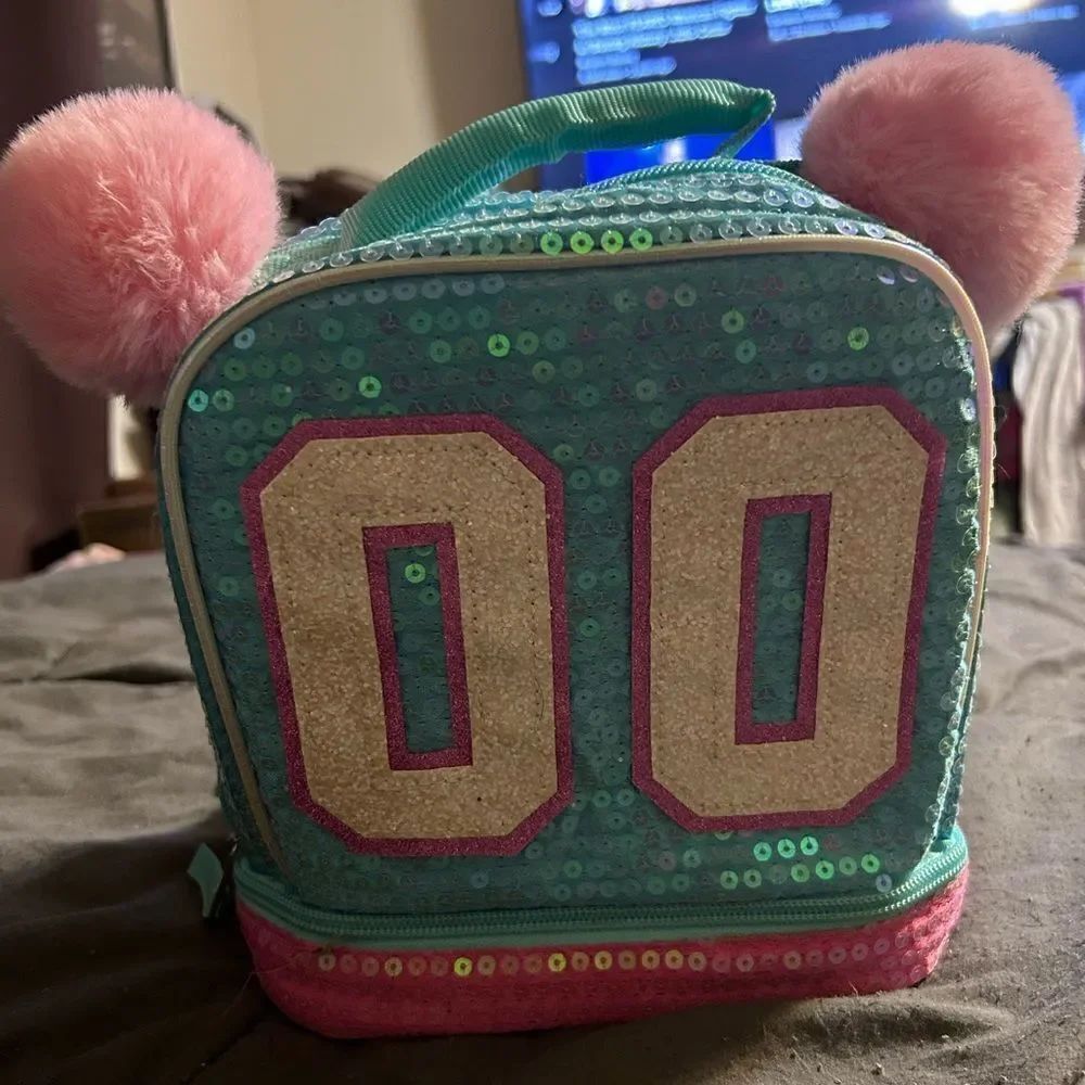 Sequins fuzzy lunchbox - Picture 2 of 6